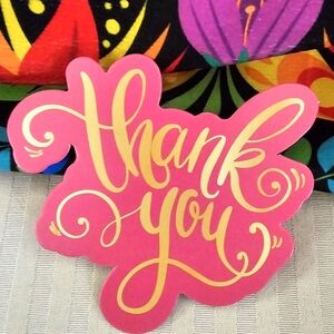 25 count Thank You Cards Small Business Appreciation - Pink and Gold